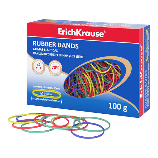 Picture of EK RUBBER BANDS 60MM COLOURED